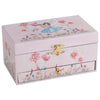Goki Music Box Ballerina Flowers Pink