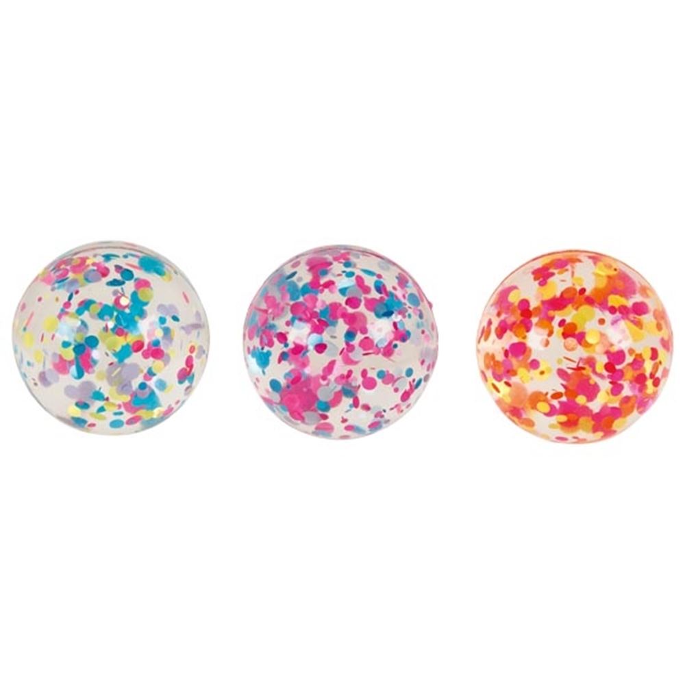 Balle rebondissante avec des points. 3 couleurs. 3+