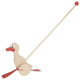 Goki en bois push figure canard naturel