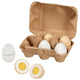 Oeufs avec Velcro dans une boîte à œufs. 6