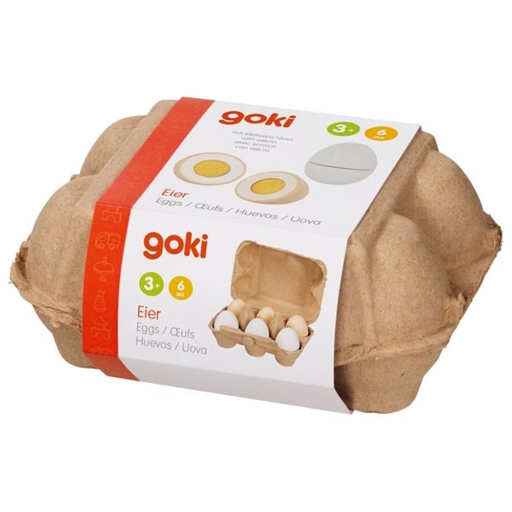 Oeufs avec Velcro dans une boîte à œufs. 6