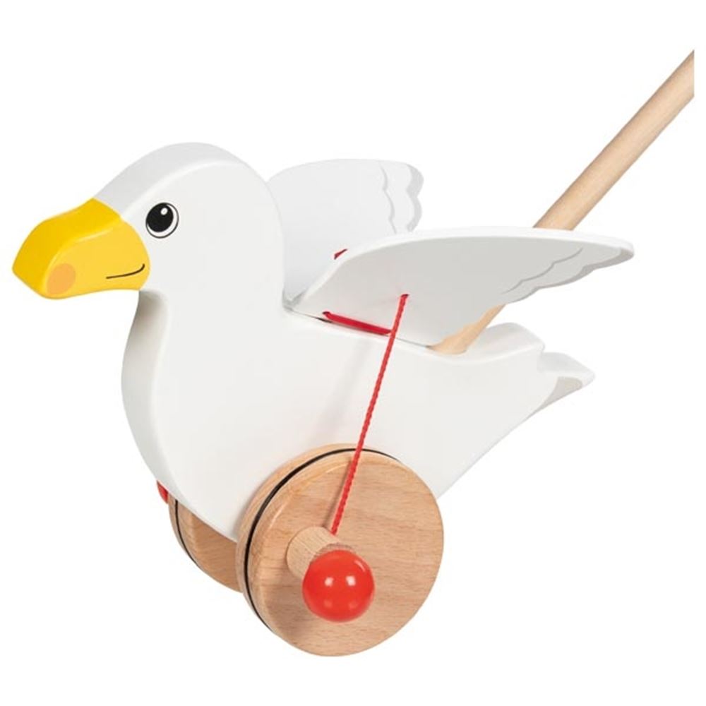 Poussez la mouette Jonas. 19 cm. 1+