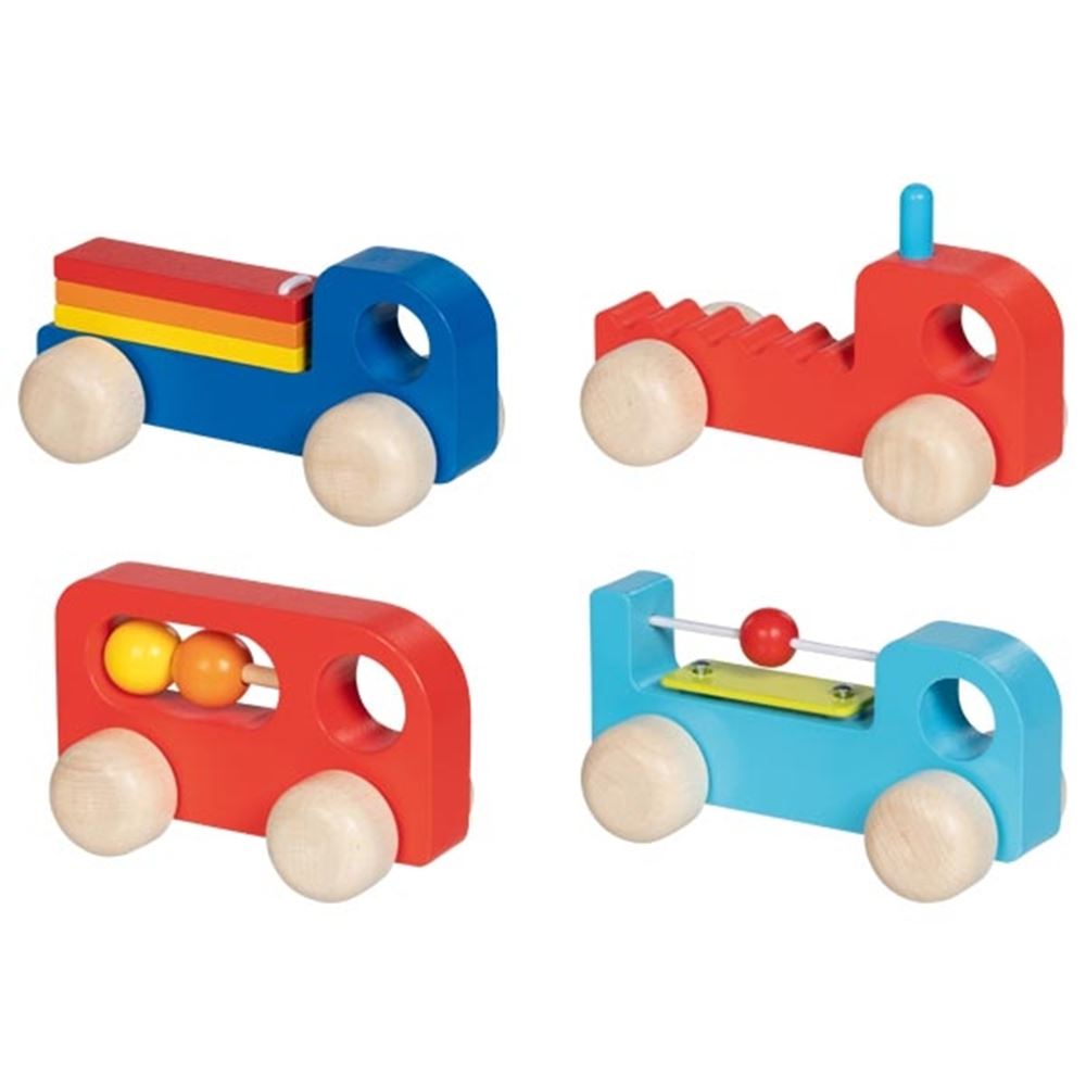 Véhicule en bois goki avec du son
