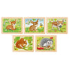 Goki Wooden Puzzle Puzzle Forest Animal, 24st.