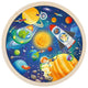 Goki Wooden Jigsaw Puzzle Round Space Travel, 57e.