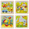 Puzzle ferme, animaux marins etc. 9 pièces.