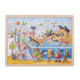 Goki Wooden Jigsaw Puzzle Zoo, 48st.