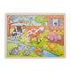 Puzzle Goki Wooden Jigsaw à la ferme, 48e.