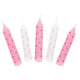 Ensemble de bougies d'anniversaire, points roses. 1,