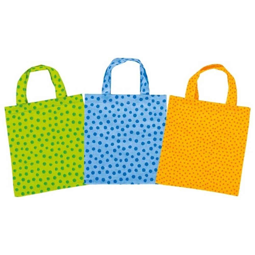 Petits sacs en coton. 13x14,5 cm. 3+
