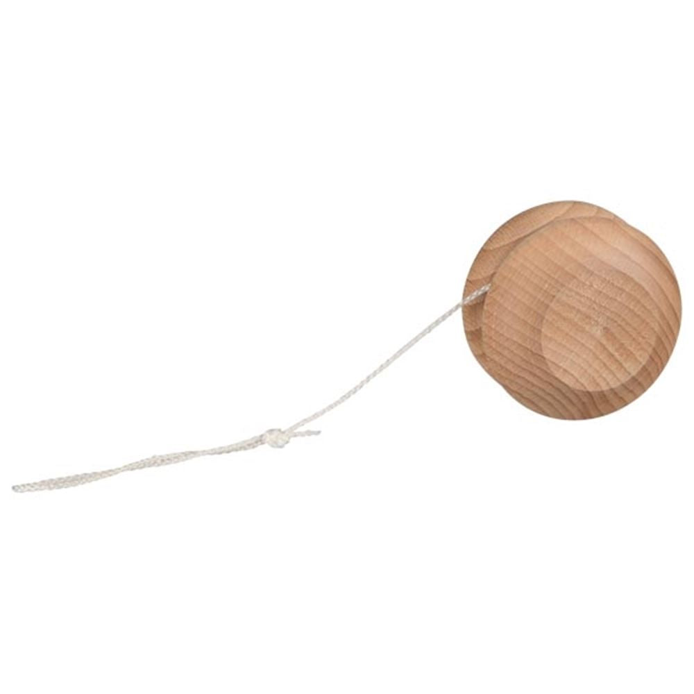 Yoyo en bois, bois clair. 5 cm. 4+