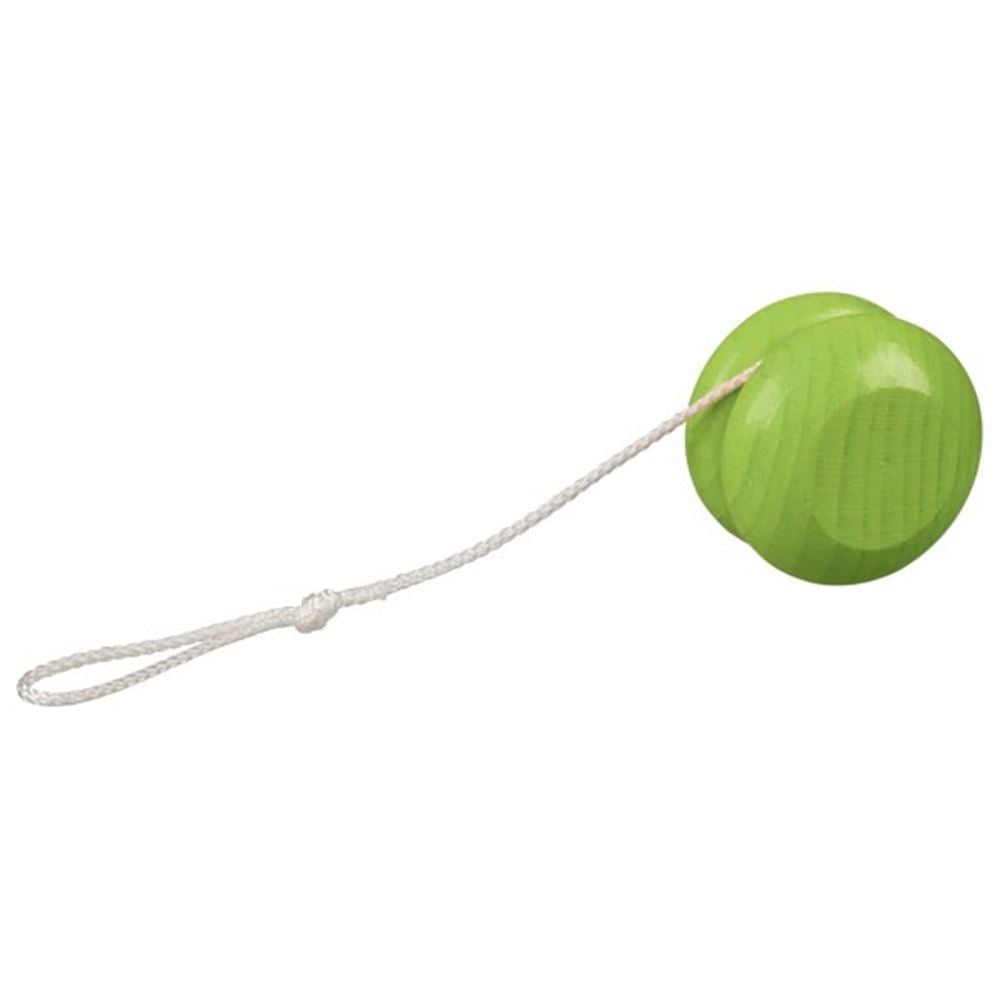 Yo-yo en bois, vert. 5 cm. 4+