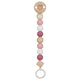 Goki Wooden Pacificier Chain Heart Pink