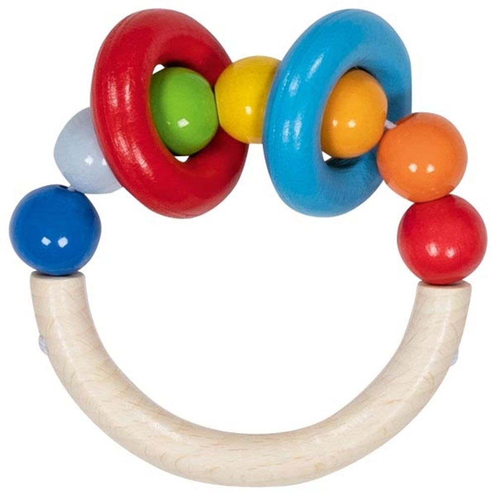Bague tactile semi-circulaire avec perles et 2 anneaux