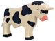 Taureau Holztiger, noir. 19 cm.