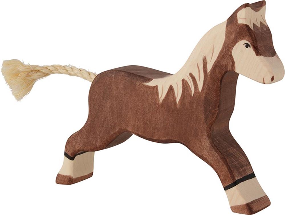 Cheval Holztiger, courant, brun foncé.