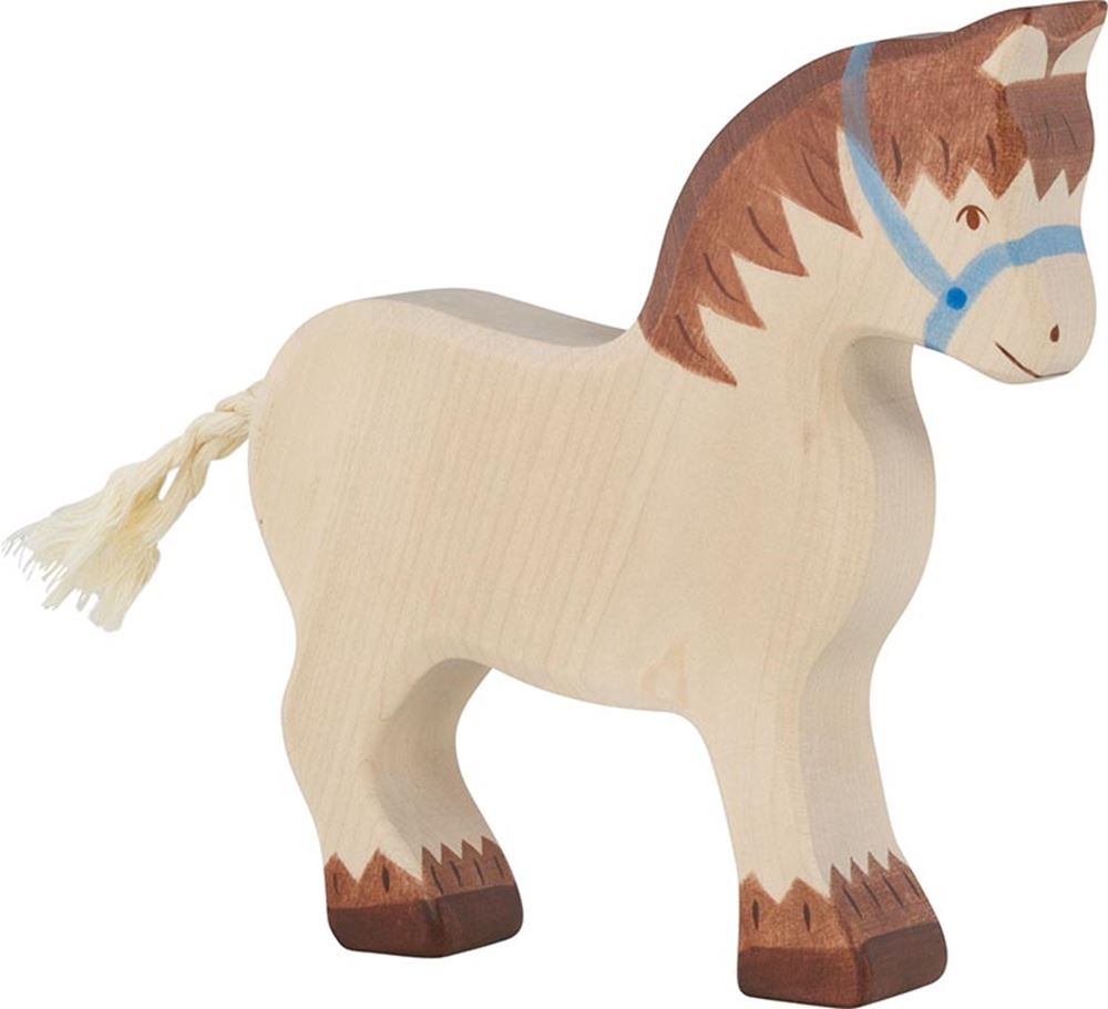 Cheval de trait Holztiger. 15 cm.