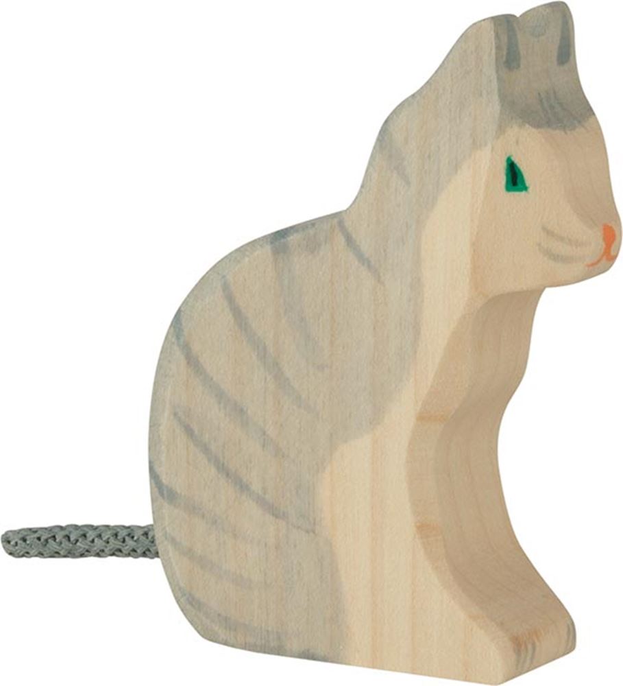 Chat Holztiger, assis. 7 cm.