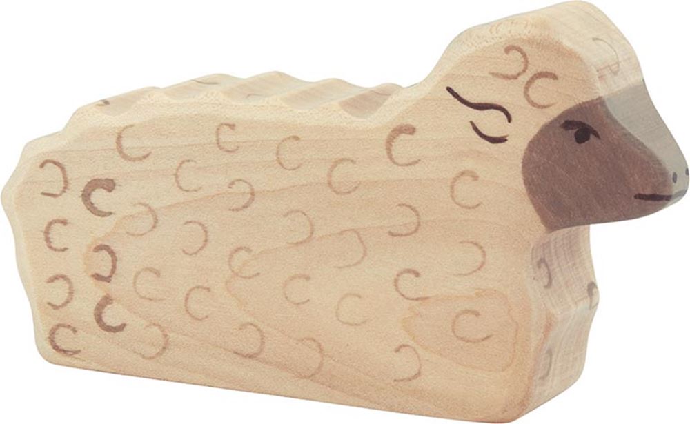 Mouton Holztiger, couché. 10,5 cm.