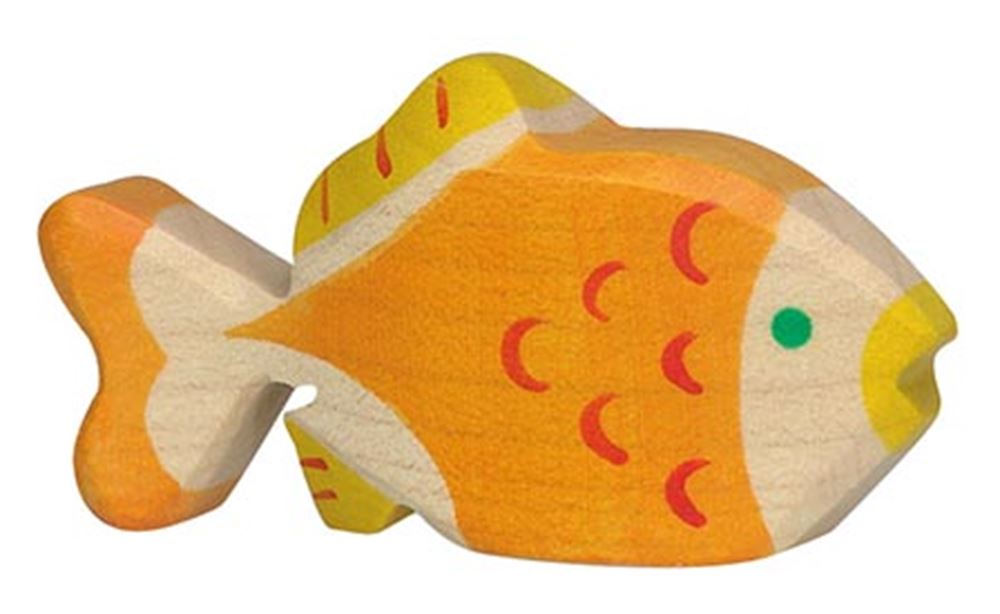 Poisson rouge Holztiger. 8cm.