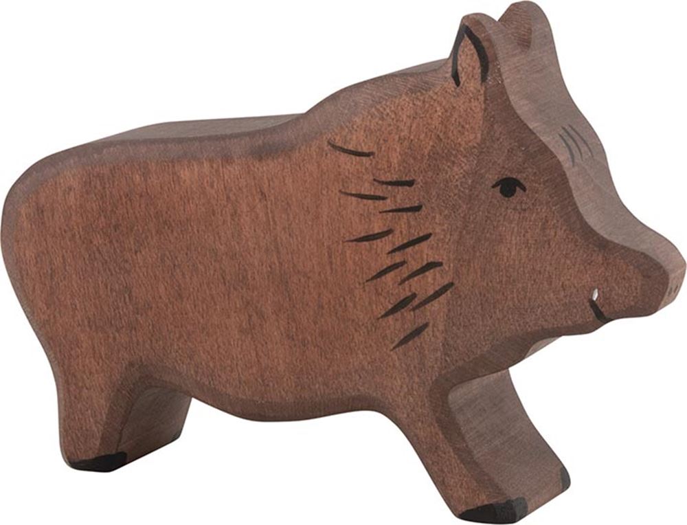 Animaux de la forêt Holztiger - sanglier - 12x3x8cm - figurine en bois - fait main