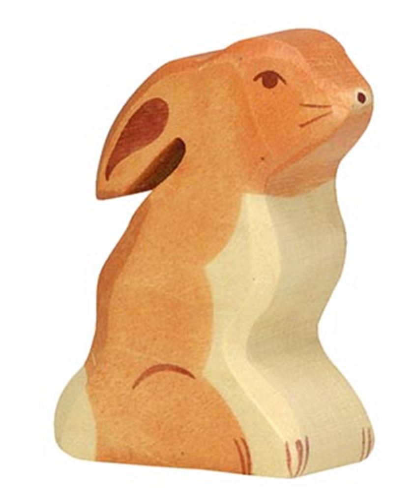 Lièvre Holztiger, assis. 5,5cm.