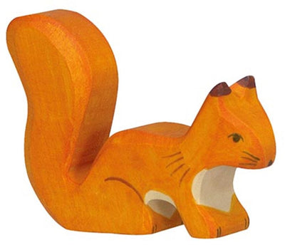 Animaux de la forêt Holztiger - écureuil debout - 8x2x6cm - figurine en bois - fait main