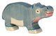 Hippopotame Holztiger, petit. 11 cm.