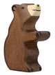 Ours brun Holztiger, petit, assis.