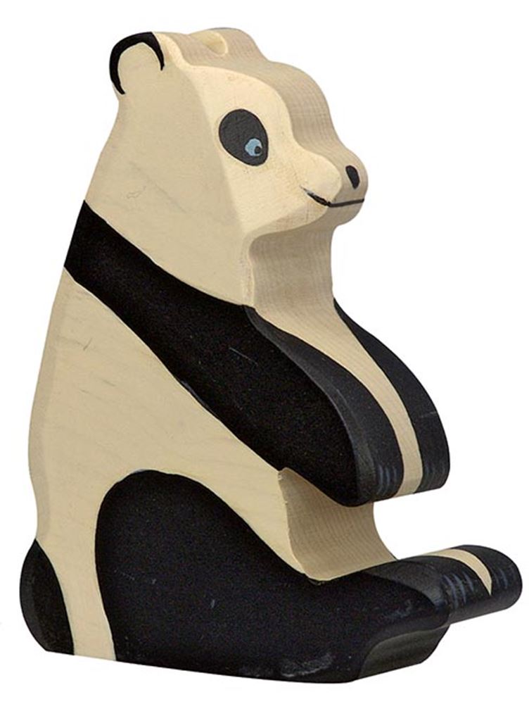 Ours panda Holztiger, assis. 10cm.