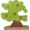 Forêt Holztiger - pommier pour oiseaux - 20x2x20cm - figurine en bois - fait main
