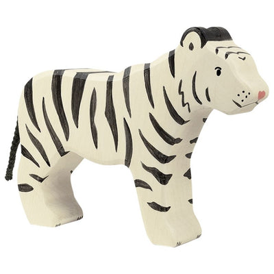Tigre blanc Holztiger. 15x2,8x11 cm. 3+