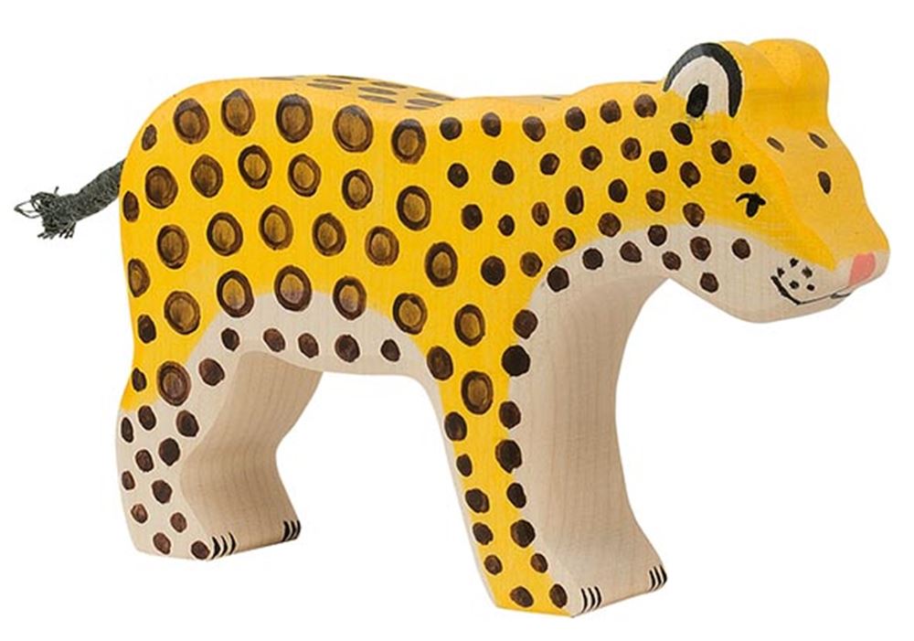 Léopard Holztiger. 13,5 cm.