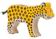 Léopard Holztiger. 13,5 cm.