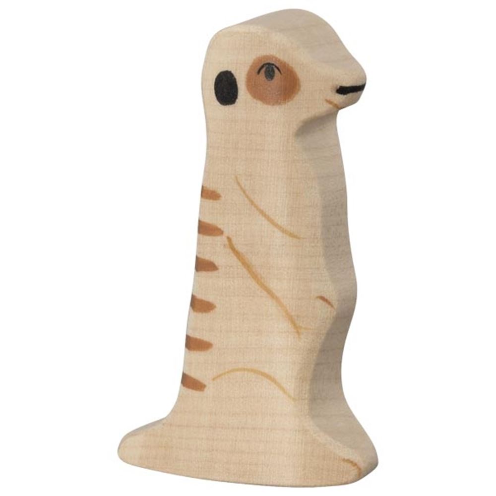 Suricate Holztiger. 6,5 cm.