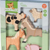 Animaux de la ferme Holztiger. 5 pièces. 3+