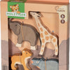Animaux sauvages Holztiger. 4 pièces. 3+