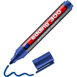 Edding 300 marqueur, épaisseur de ligne 1,5 à 3 mm, bleu, 1 pièce