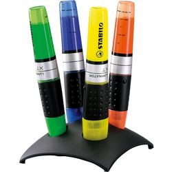 Abi marqueur de texte stlo luminator xt 2-5mm assortiment de 4 pointes biseautées