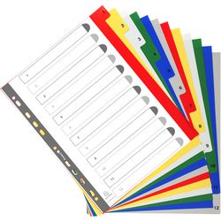 Onglets exacompta pp a4+ 15 trous