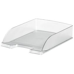 Corbeille à courrier leitz plus plastique transparent