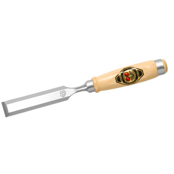 Ciseau Kirschen | coupé. 12mm + 2 outils de serrage en acier. | manche en bois de hêtre blanc forme ulm | 1 pièce - 1001012 1001012