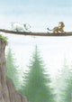 Carte postale 253 : l'ours polaire prend le risque.
