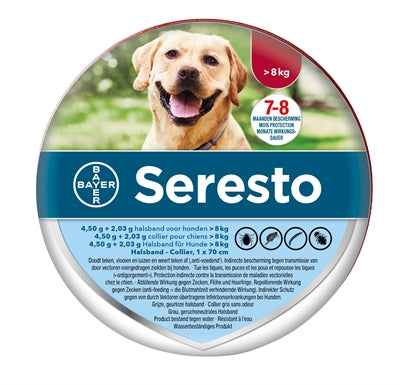 Bayer Seresto signes collier anti-puces chien