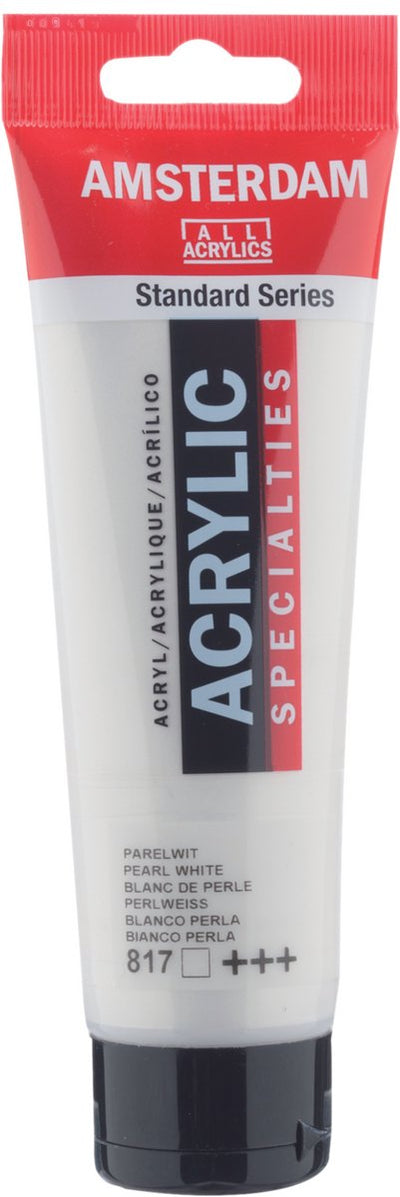 Peinture acrylique série standard Amsterdam tube 120 ml blanc perle 817