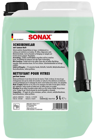 Fenêtre de la voiture Sonax claire 5 ltr. plastique