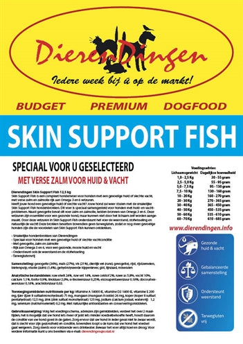 Budget Premium Dogfood Skin Support Poisson