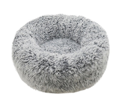 Panier de chien en palissandre Silver Fluff Grey