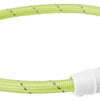 Collier de collier Trixie Collier de lumière de la lumière USB TPU nylon vert