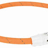 Collier de collier Trixie Colliers de lumière du collier USB TPU nylon orange